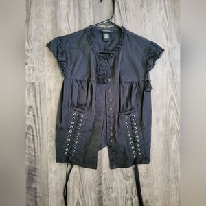 Moda International Corset Blouse Size Small